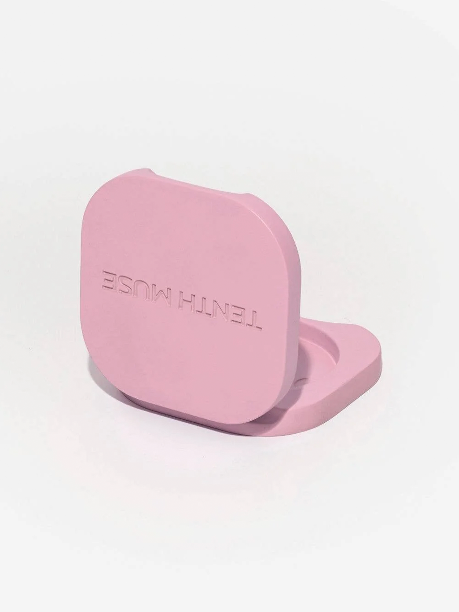 Refillable Vessel Pink Suede