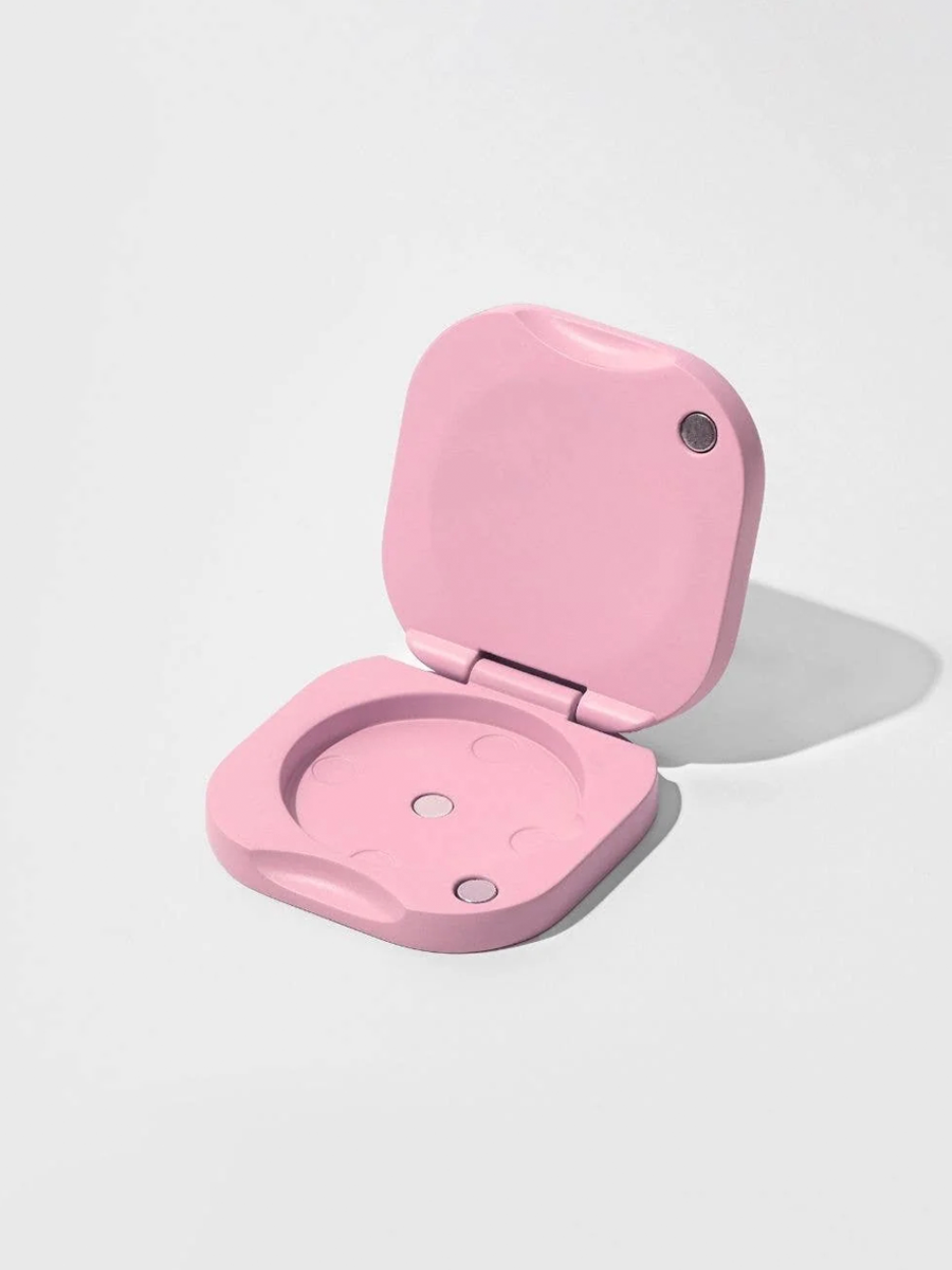 Refillable Vessel Pink Suede